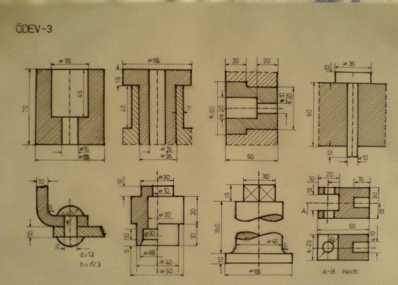  Teknik resim dersi