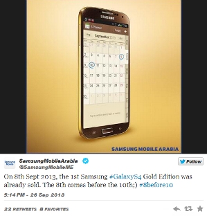  Samsung Rakibin Mesaj Yolladı-Samsung Gold