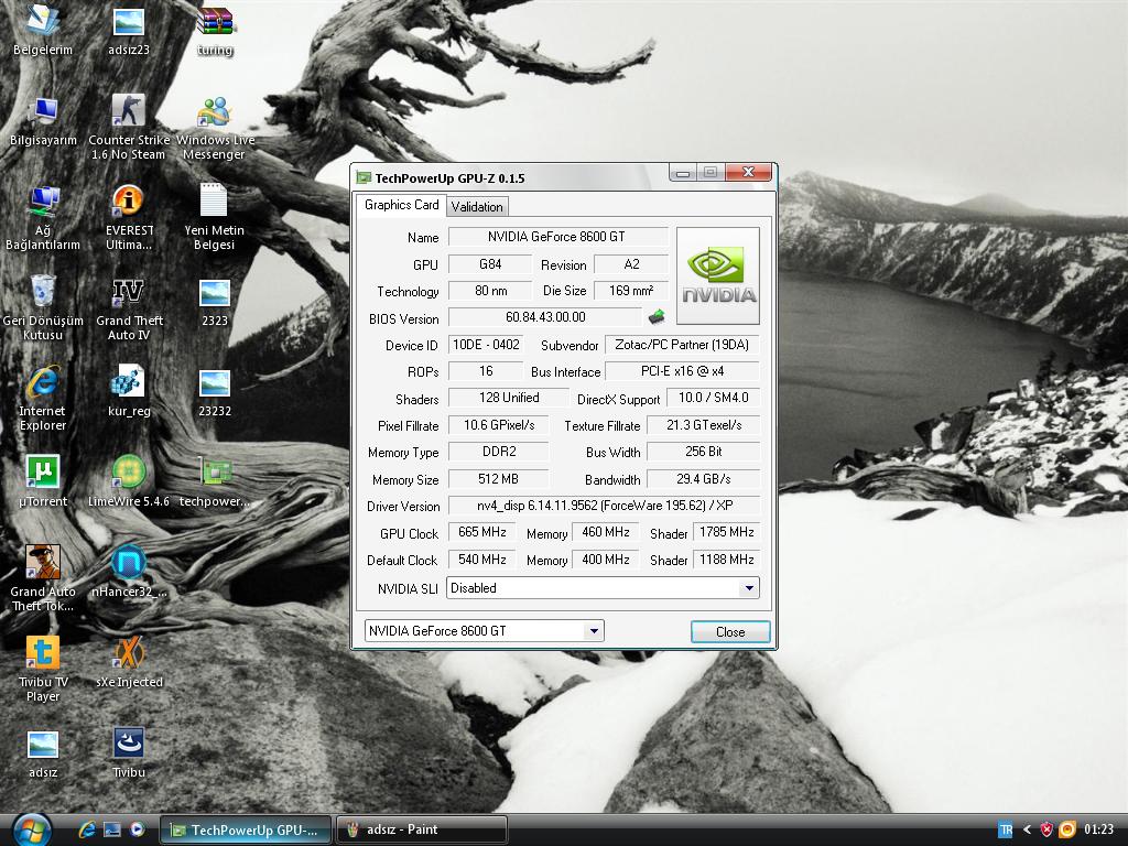  8600 GT Pipeline Ve Overclock