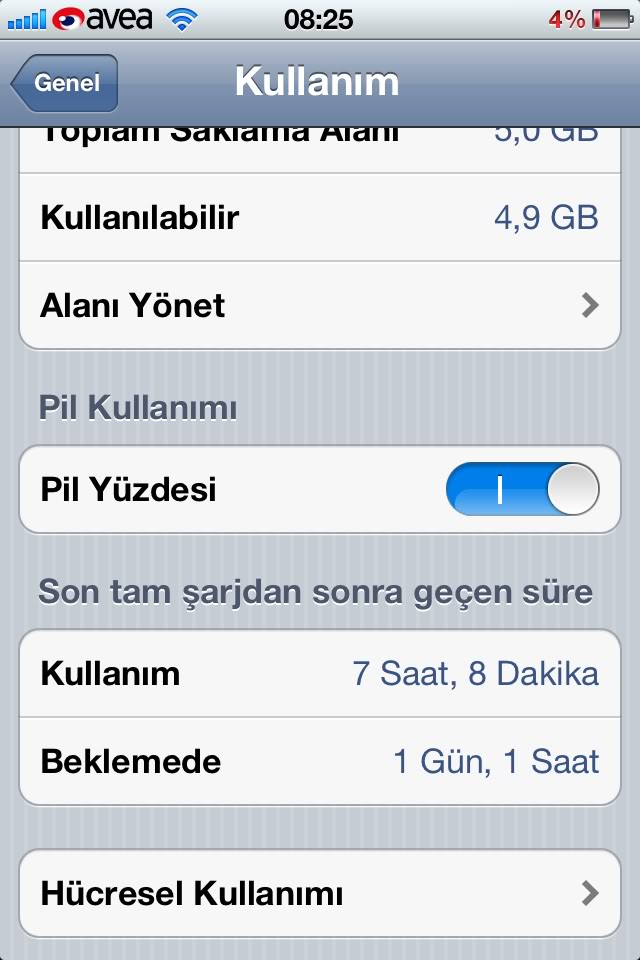  İphone 4s batarya sorunu