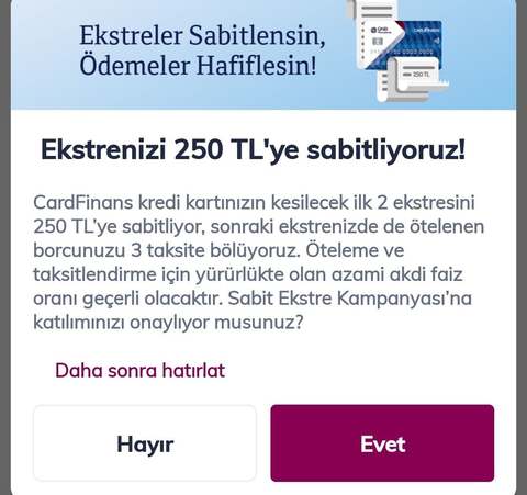QNB FİNANSBANK KAMPANYALAR ( CARDFİNANS - FİXCARD - CARDFİNANSNAKİT )