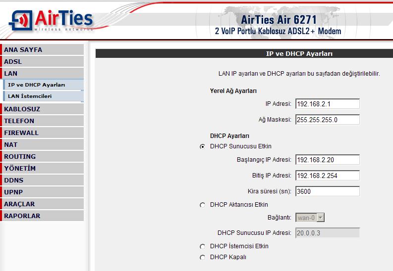  kablosuz adsl modemi,kablonet le kullanmak