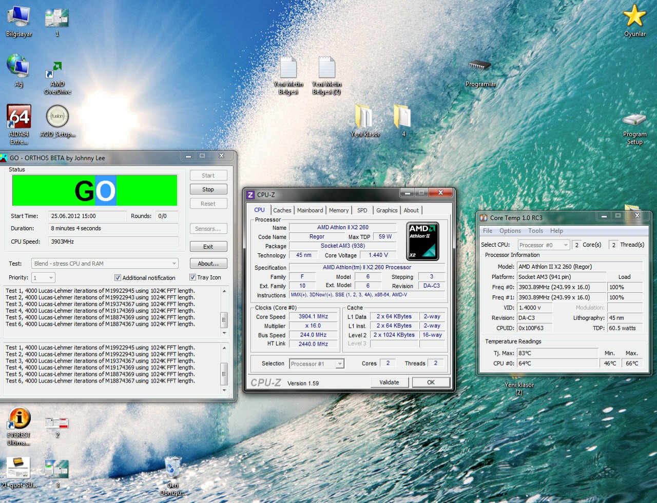  Athlon II x2 260 OC