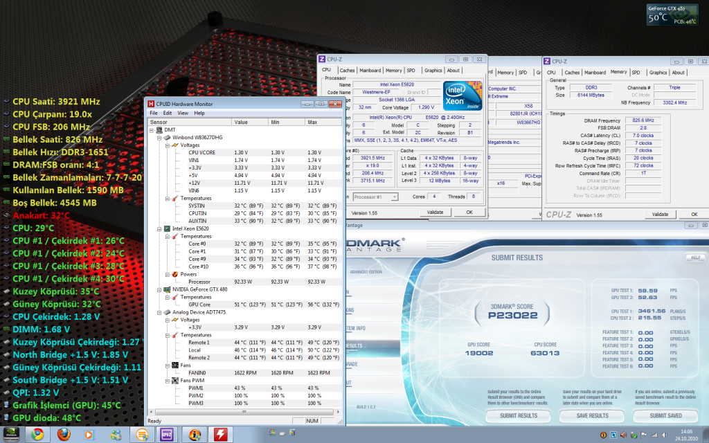  XEON 5620 4ghz overclocklu kullananlar topluluğu (Testler ekleniyor)