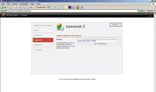  LocalHost da Joomla KUrmak Bakın ARkadşlar Öğrenin