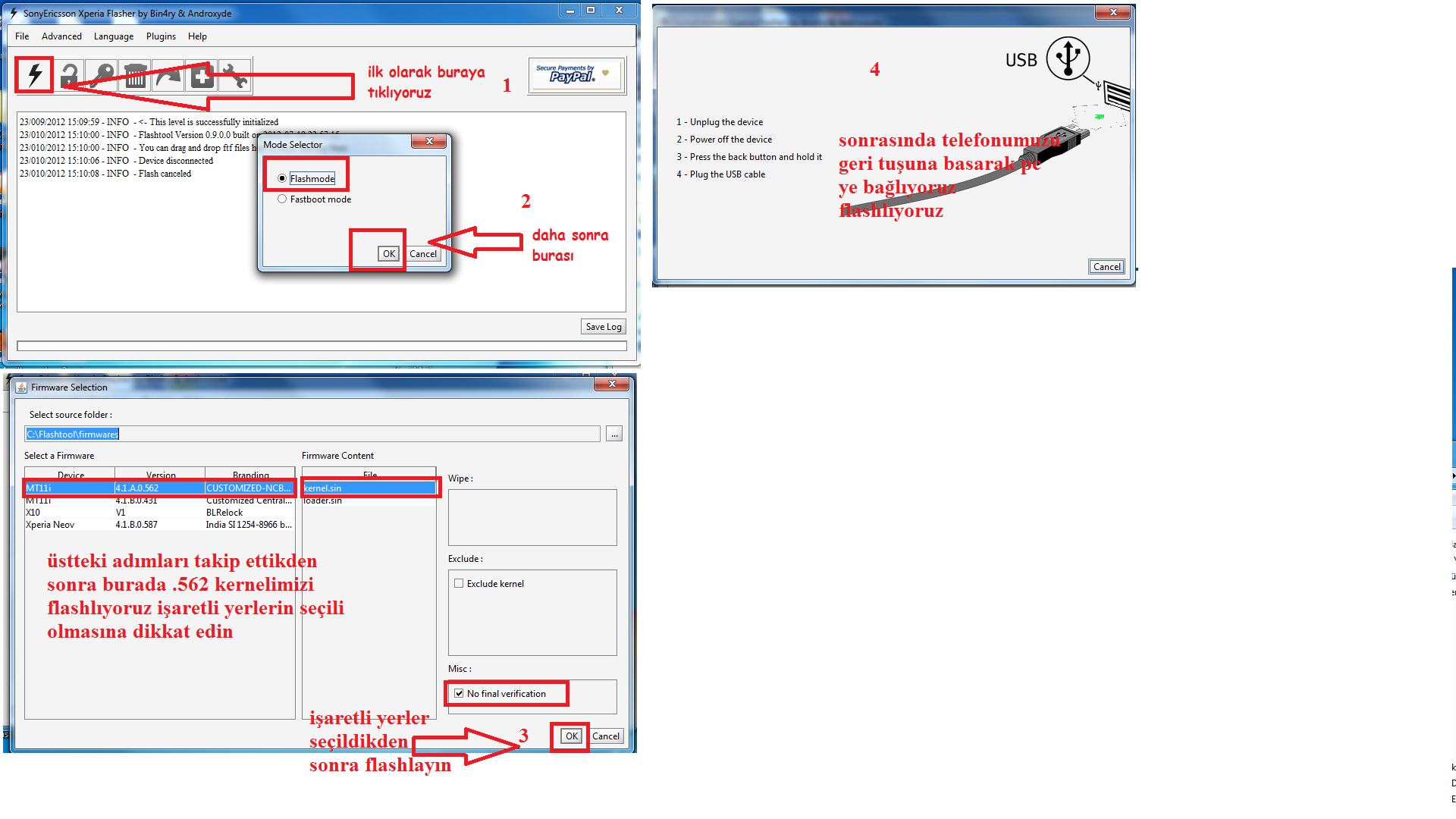  Xperia 2011 Serisi ICS  4.0.4 - 431 & 587 En Basit Şekilde Root Yapma