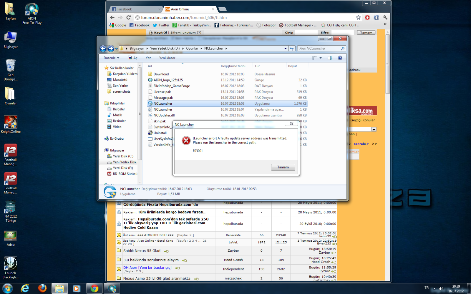 Launcher.exe Application Error