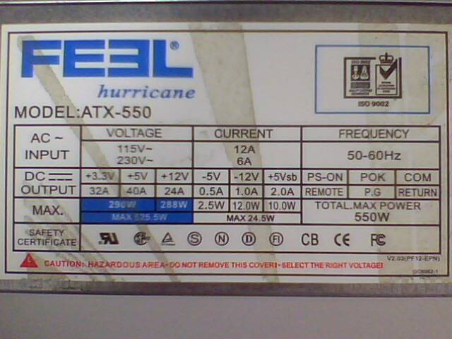  Satılık-takaslık FEEL 550 Watt Güç Kaynağı!!