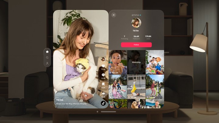 TikTok, Apple Vision Pro'ya özel uygulamayı yayınladı
