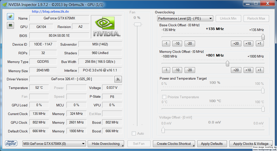  NVIDIA Mobil Kepler GTX/GT6..M O.C Rehberi / Max. Saat Hızları İstikrarlı O.C için Tam Çözüm