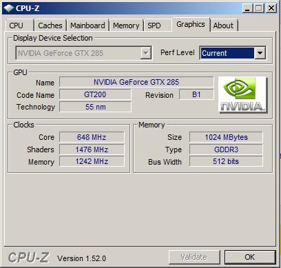 CPU-Z 1.52 Beta yayımlandı; Artık ekran kartı bilgileri de gösteriliyor