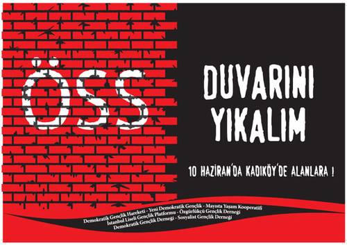  10 Haziran’da Kadıköy’de “ÖSS duvarını yıkalım!”