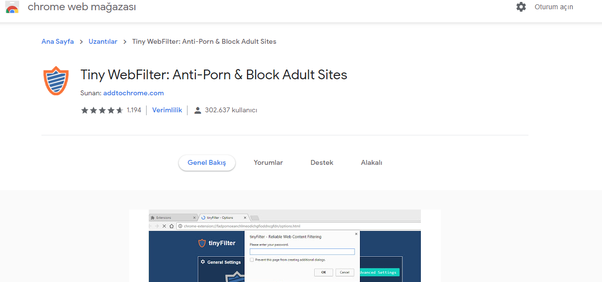 Pornografik Bağımlılar tarayıcısına bu eklentiyi yüklesin.