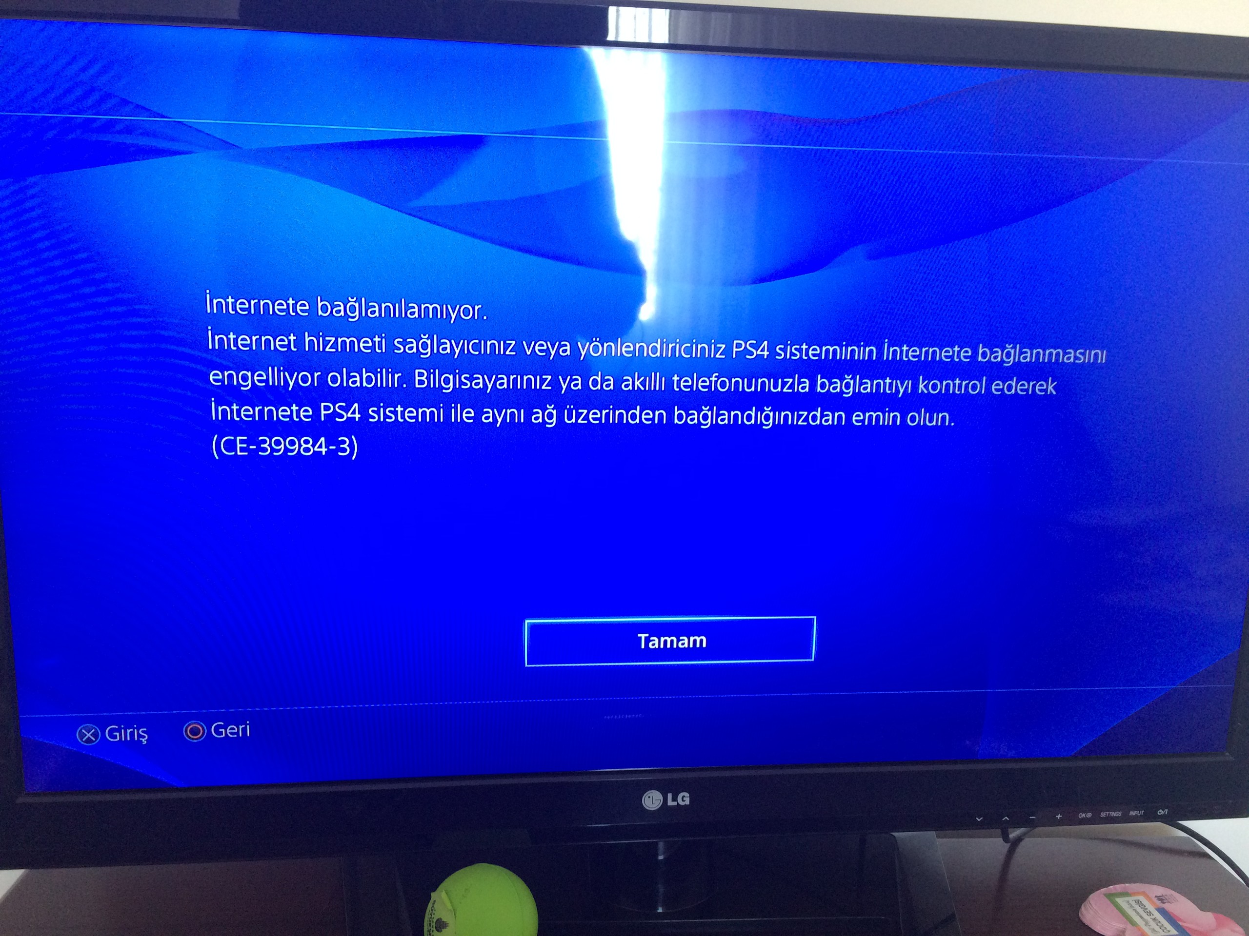  PS4 CE-39984-3 Hatası