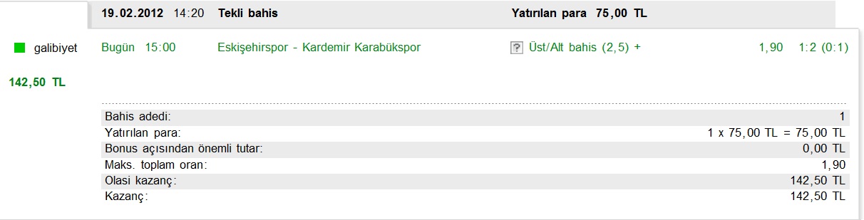  Eskişehirspor - Karabükspor/Son dK Golü ile gene kazandık