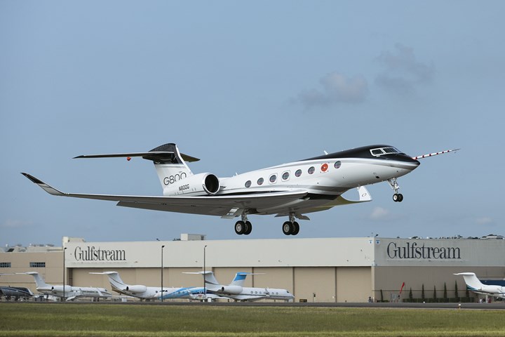 Gulfstream G800 ultra uzun menzilli iş jeti, ilk uçuşunu gerçekleştirdi