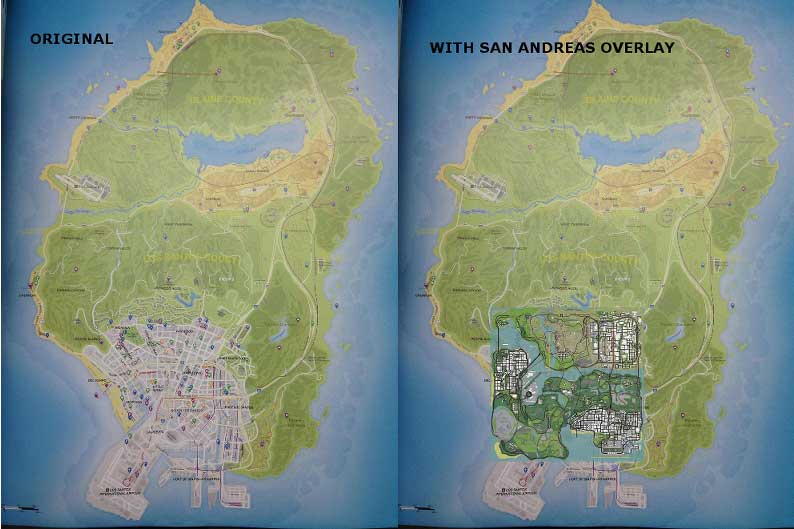 Карта san andreas и gta 5