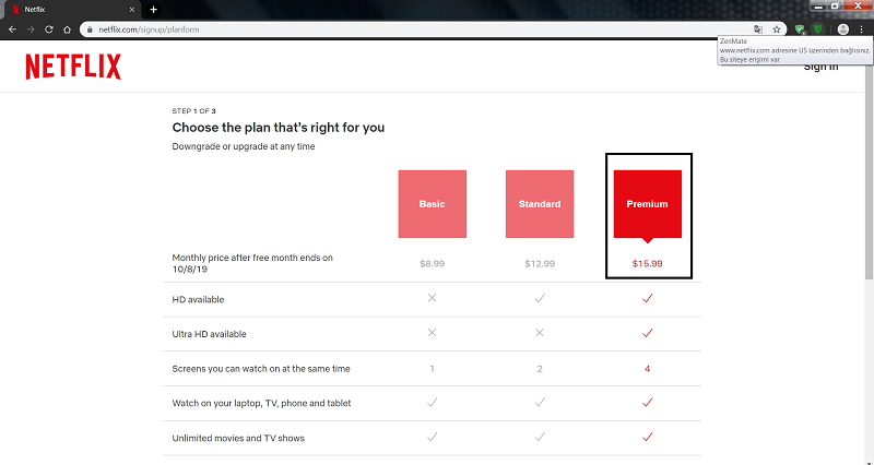 DE, FR, RU, USA, BEL ve Türkiye Netflix Fiyatları