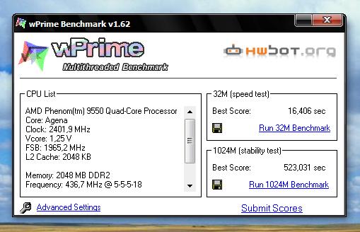  WPRIME süper bir CPU Benchmark.Haydi Kendine Güvenenler?( SIRALAMALI...)
