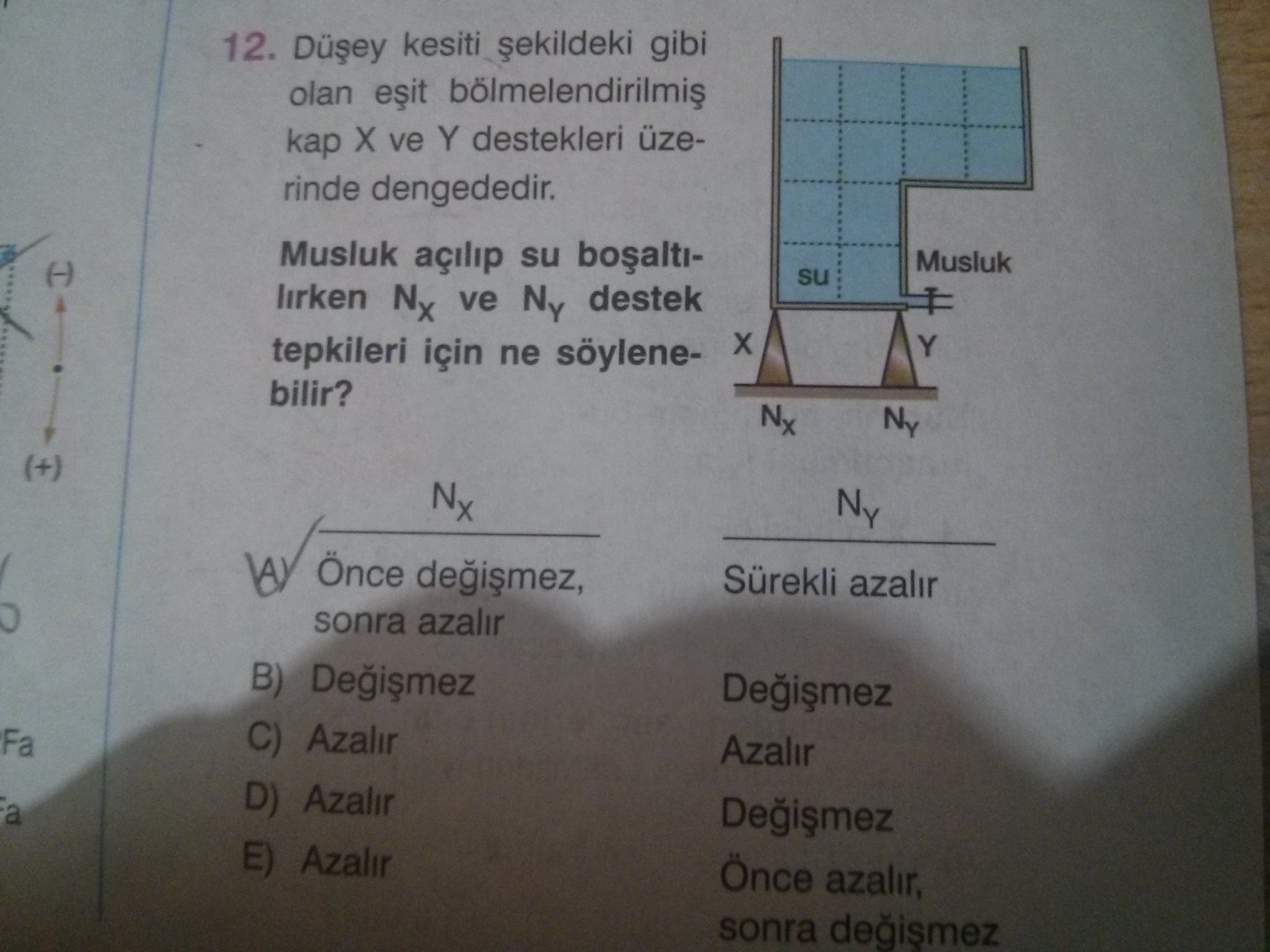  Fizik Denge Sorularım