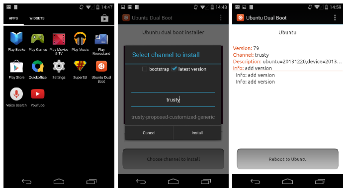  Ubuntu Touch resmi olarak çift işletim sistemi desteğine kavuştu (Ubuntu/Android)