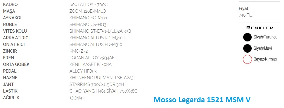  Mosso Legarda 1521 MSM V Kullanıcıları Kulübü[ANA KONU]