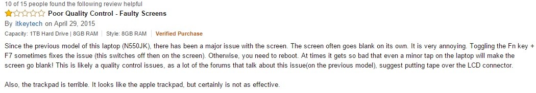  Asus N550JX Ekran Problemi (ASUS Pişmanlıktır 2.Defa Servis)