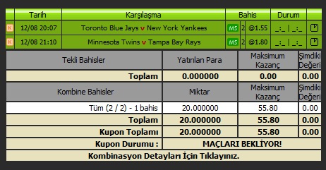  Gece MLB Tahminleri