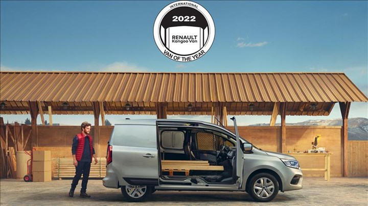 Yeni Renault Kangoo Van'a '2022 Uluslararası Yılın Ticari Aracı' ödülü