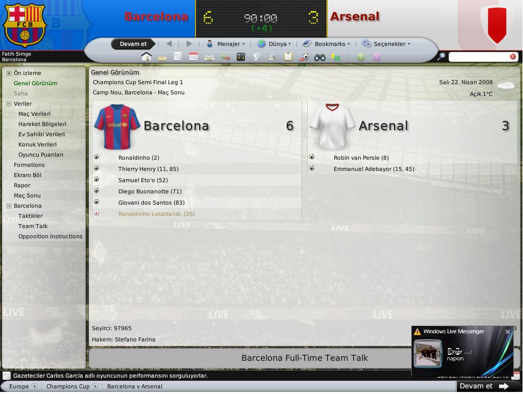  Football Manager 2008 (ÇIKTI)