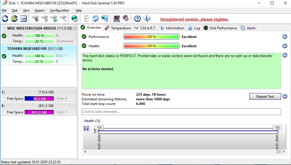 2.5 İNÇ 3 ADET 1TB - 1 ADET 750 GB - 4 ADET 2.5 HDD TOPLU SATIŞ 550 TL SON FİYAT!!