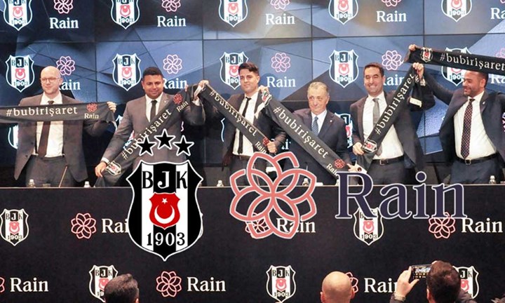 Beşiktaş ve Rain borsası reklam anlaşması imzaladı