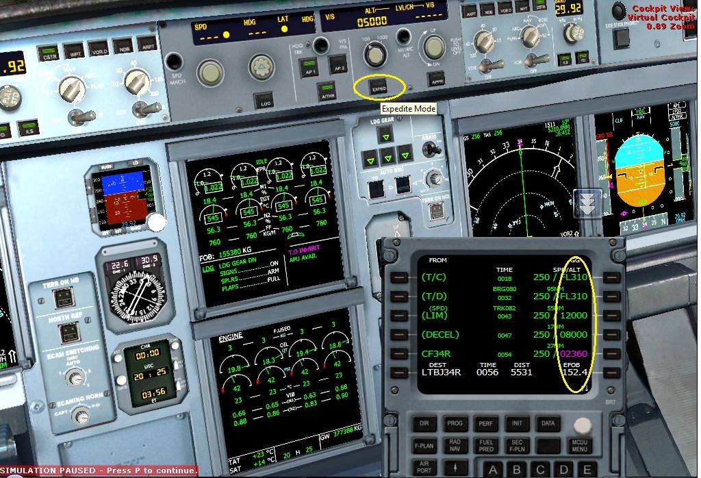  Airbus MCDU F-PLAN