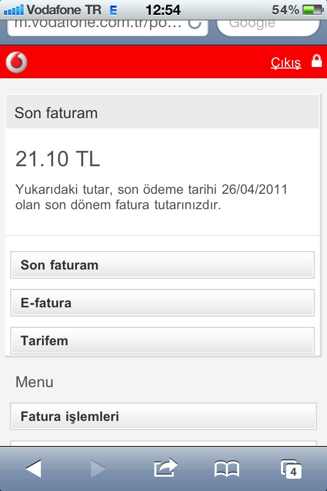  Vodafone Self Servis Hizmetleri Yenilendi.