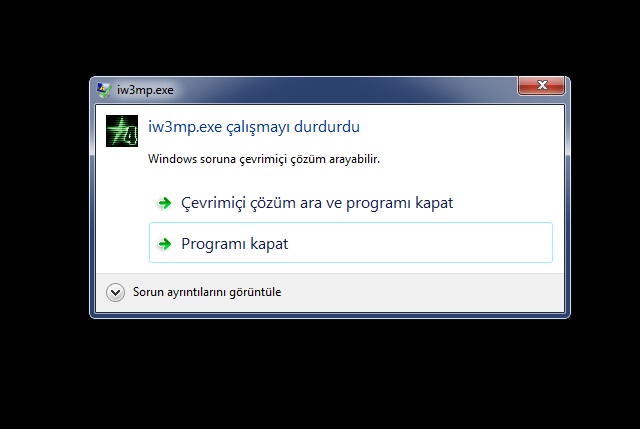  Windows 7 açılmayan oyun hatası çözümü arıyorum