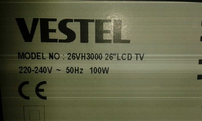VESTEL PİXELLENCE 26VH3000 LCD TV / 55 Ekran