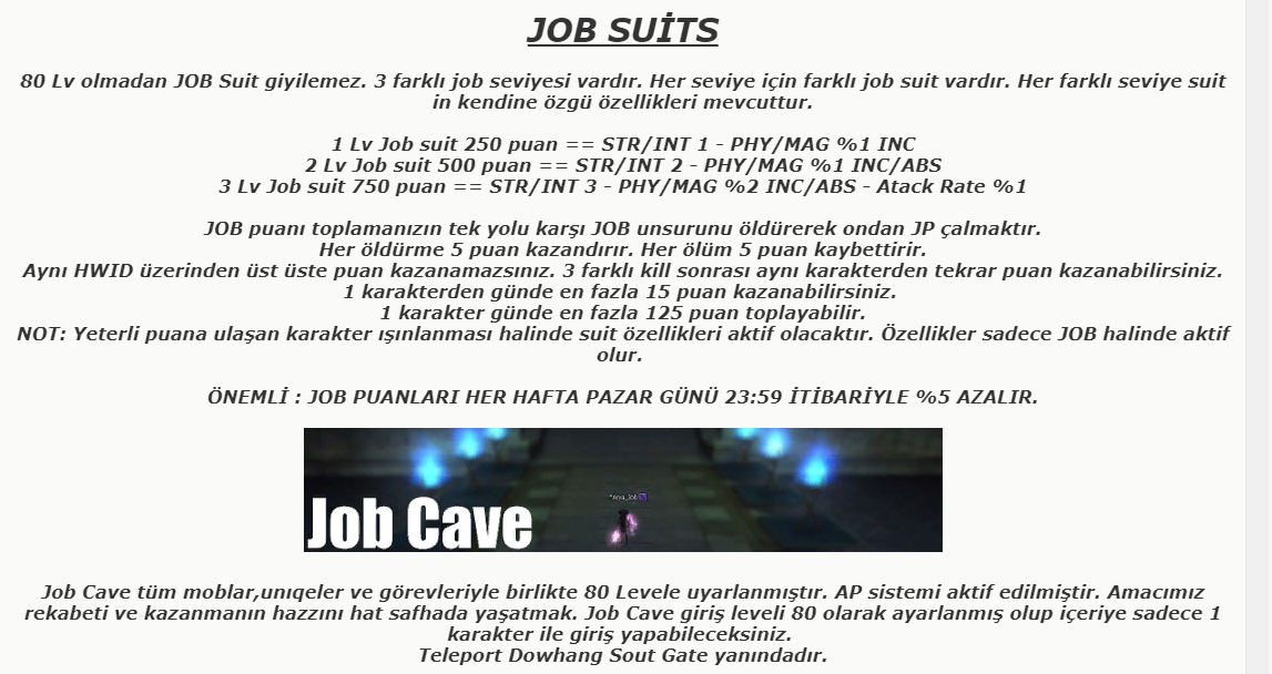 ARYA GAME 80 Cap | Job Cave (AP Active | Play2Win | Drop System | GNGWC Event 