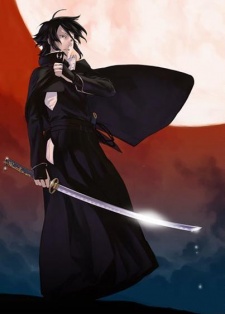 kılıcını sallayan bir anime karakteri