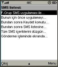  F-Grup SMS v1.0 toplu SMS gönderim programı