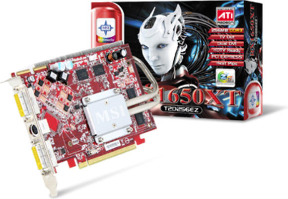 MSI RX1650XT 256 MB 128Bit GDDR3 Dual DVI 16X