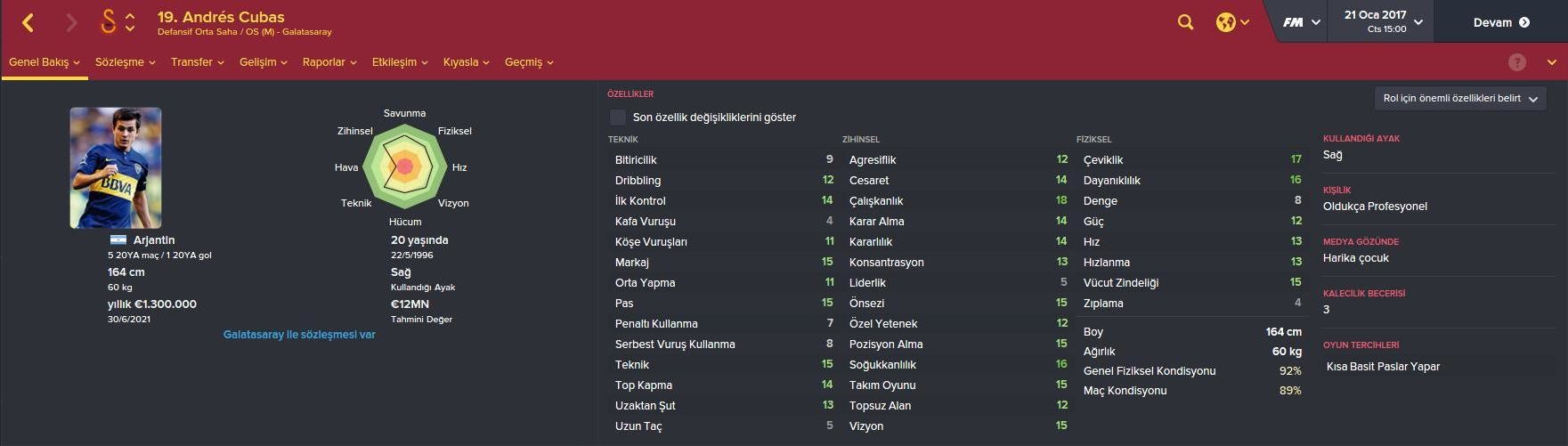  FM 2016 Galatasaray Kariyeri  -Yine yeniden- (3. sezon basladi)