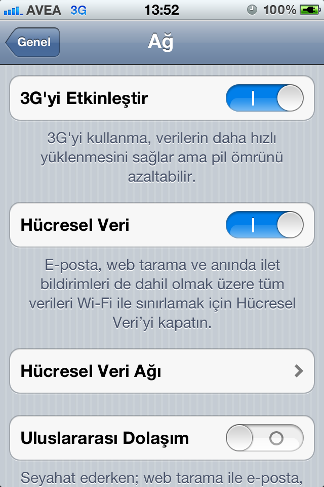  iOS 5.1 3G Etkinleştirme Butonu