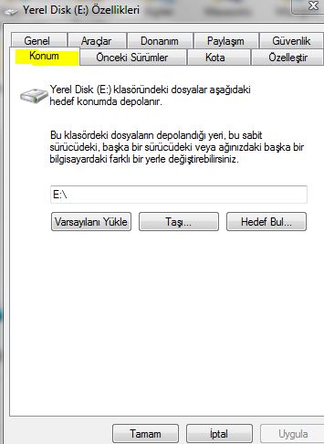  Win 7 Belgelerim ve Kütüphaneler Hakkında..Yardım?