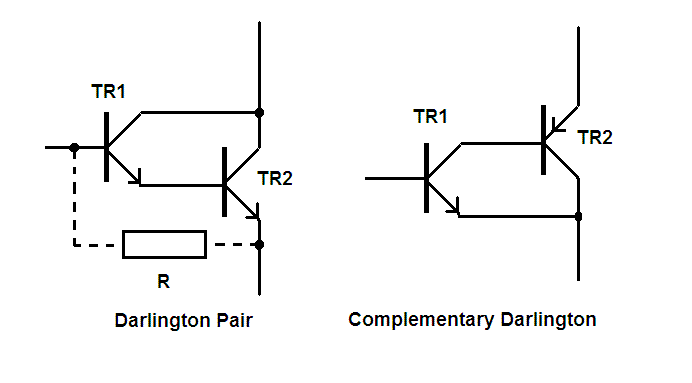 Пара дарлингтона схема
