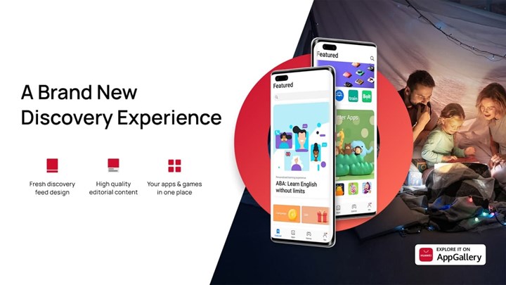 Huawei, güncellediği AppGallery arayüzüyle kullanıcıların uygulamalara erişimini kolaylaştırıyor