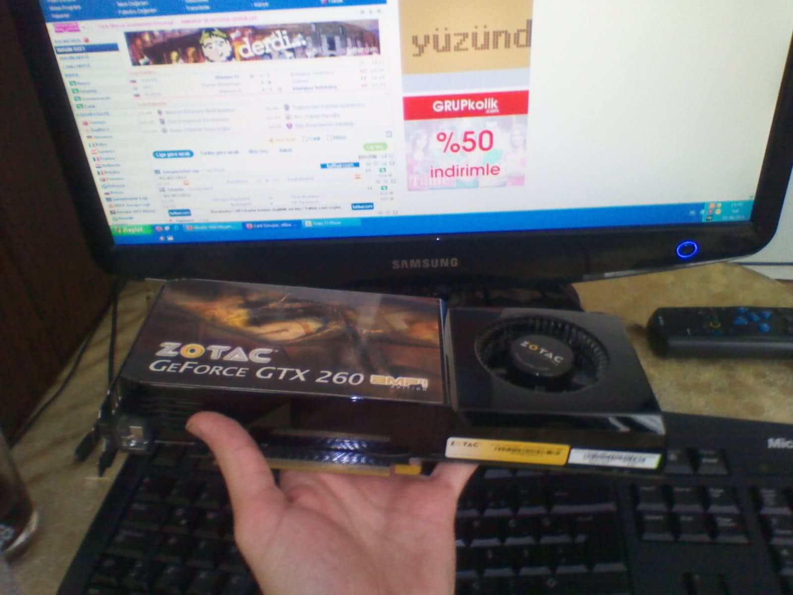  ZOTAC GTX 260 AMP2 + KUTULU