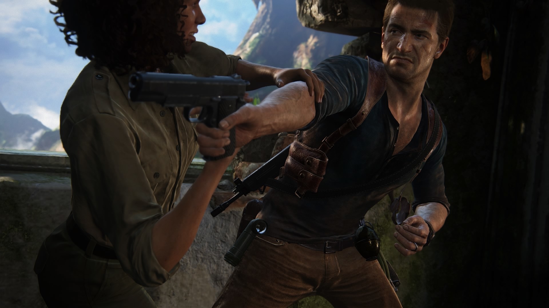 Игровой момент. Uncharted 4. Анчартед 4 ps4. Uncharted Сэм 5. Uncharted 4: a Thief’s end.