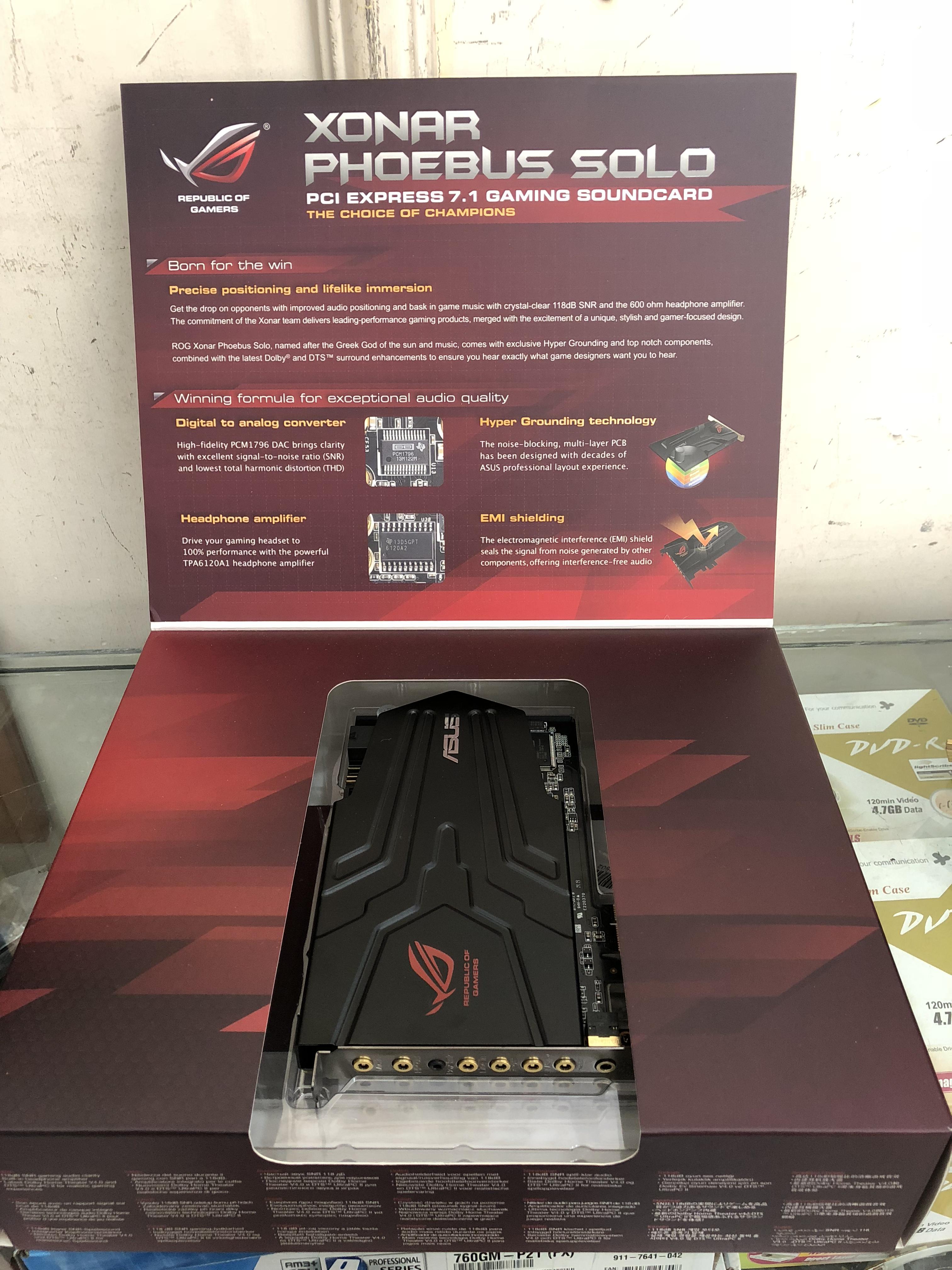 Звуковая карта asus rog xonar phoebus solo