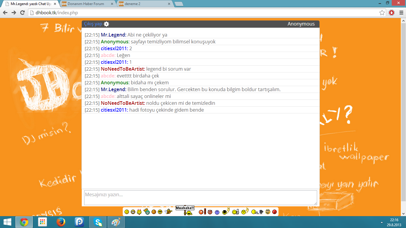  Dh Chat Sistemi ||Dh Book|| Yeni