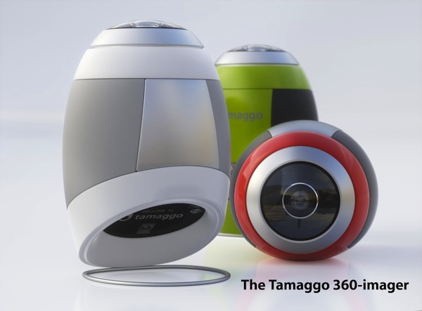 CES 2012 : Tamaggo 360-imager cihazı PC veya telefona bağlanarak 360 derecelik panoramik imajlamalar yapabiliyor
